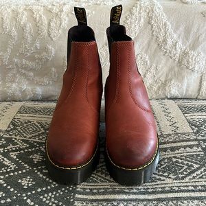 Burgundy Chelsea Doc Martens